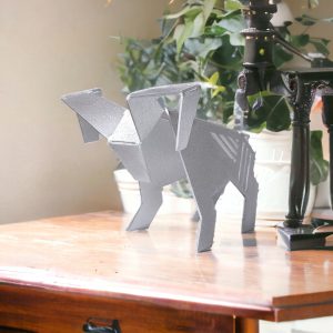 Aluminum 5" Aries Zodiac Origami Geometric Sculpture