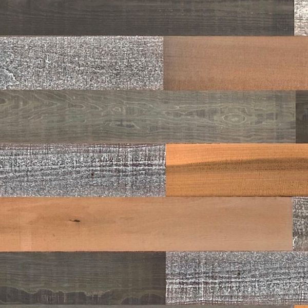 5" x 48" Thermo Treated Brown Black and Gray Mixed Color Wood Plank Large Set - Image 3