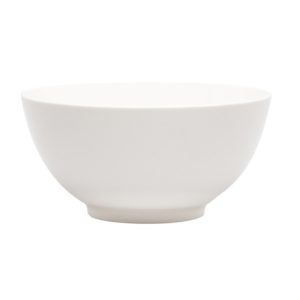 White Porcelain Large Round Serve Bowl