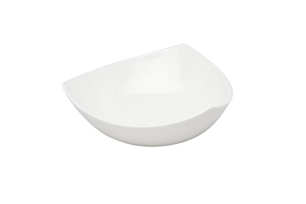 White Six Piece Triangle Bone China Service For Six Bowl Set - Image 3