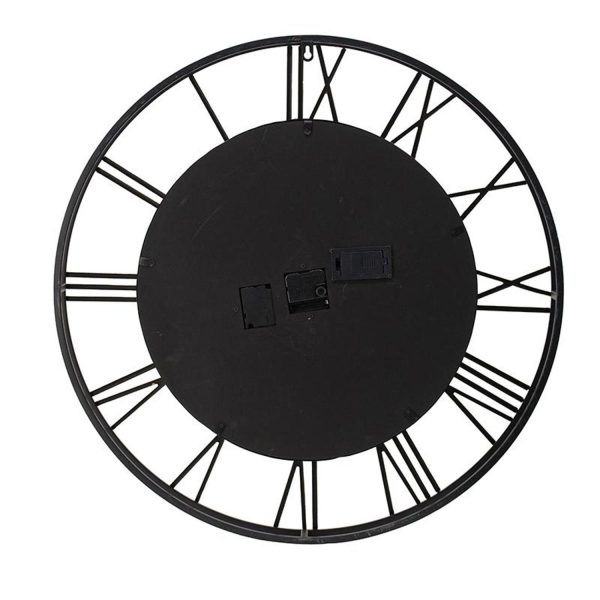 28" Circle Copper Metal and Glass Analog Exposed Gear Wall Clock - Image 4