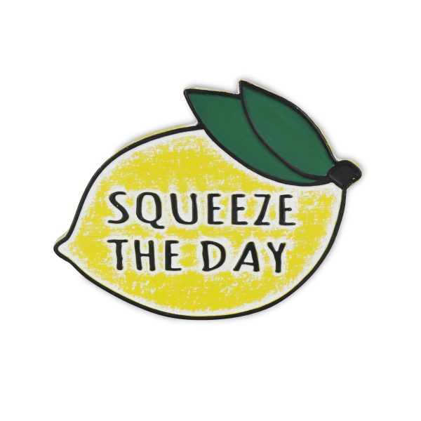 14" X 19" Yellow and White Lemon Squeeze The Day Metal Wall Decor - Image 2