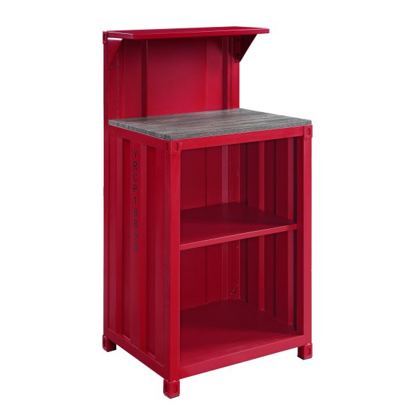 25" Black and Red Standing Desk - Image 3