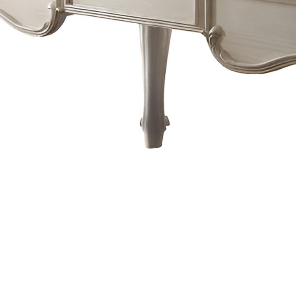 72" White Wood Executive Desk With Three Drawers - Image 3