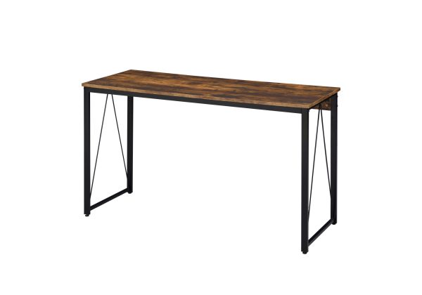 47" Brown and Black Writing Desk - Image 3