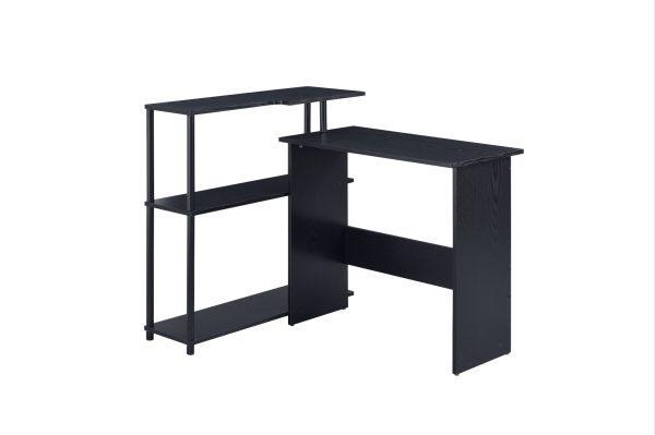 39" Black L Shape Writing Desk - Image 2
