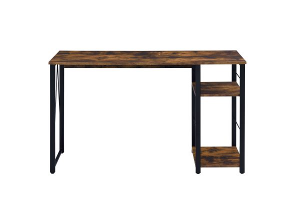 47" Brown and Black Writing Desk - Image 2