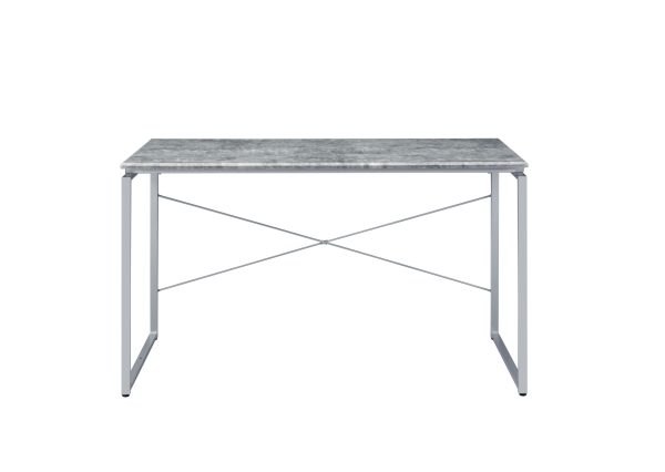 47" Gray and Black Writing Desk - Image 3