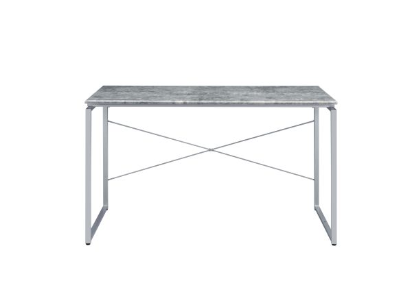 47" Gray and Black Writing Desk - Image 2