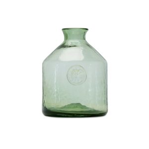 7" Green Glass Novelty Table Vase