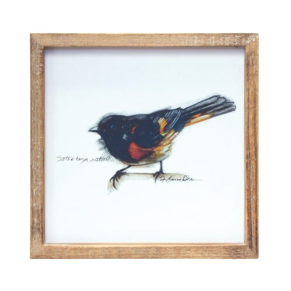 Set Of Four Brown Solid Wood Bird Wall Decor - Image 2