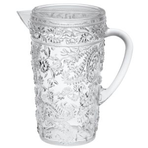 2.5 Quart Clear Paisley Acrylic Pitcher