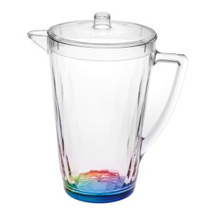 2.5 Clear and Rainbow Diamond Acrylic Pitcher