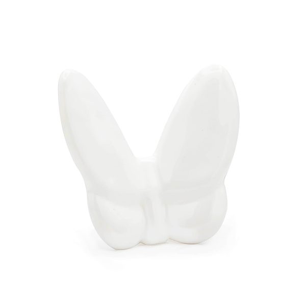 3" White Crystal Butterfly Figurine Tabletop Sculpture - Image 2