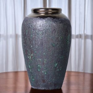 12" Blue Violet Urn Ceramic Table Vase