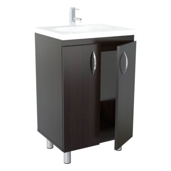 Modern Espresso Color Vanity And Sink - Image 3