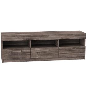 59" Brown Open Shelving TV Stand