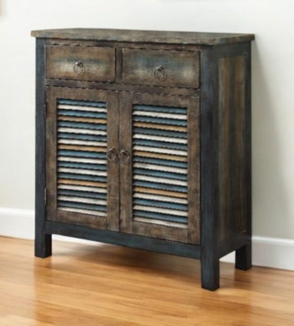 32" Saddle Brown Solid Wood Console Table - Image 2