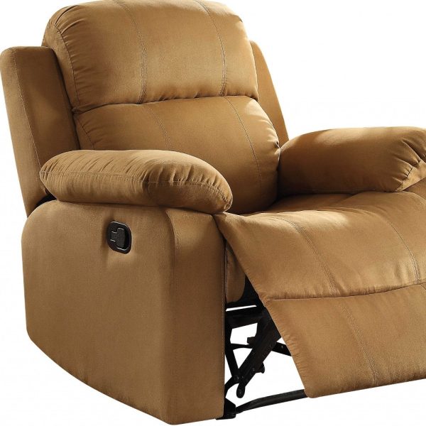 36" Brown Microfiber Recliner - Image 3