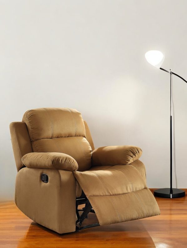 36" Brown Microfiber Recliner - Image 2