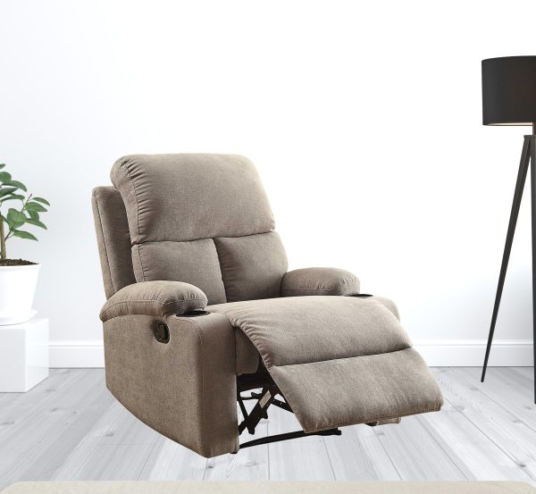 32" Gray Linen Recliner - Image 2