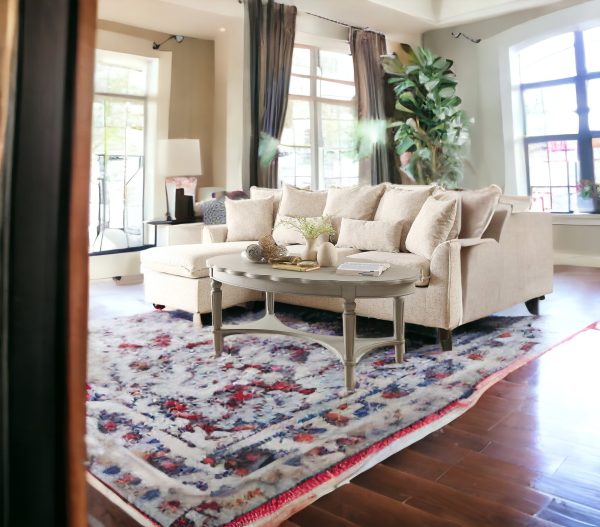 50" X 28" X 19" Antique White Coffee Table - Image 2