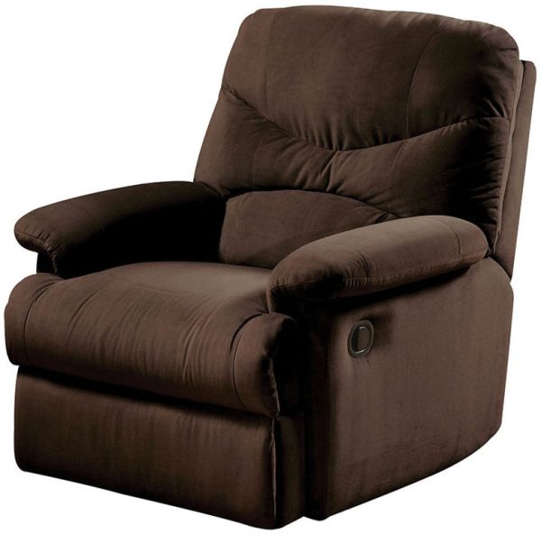 35" Chocolate Microfiber Recliner - Image 3