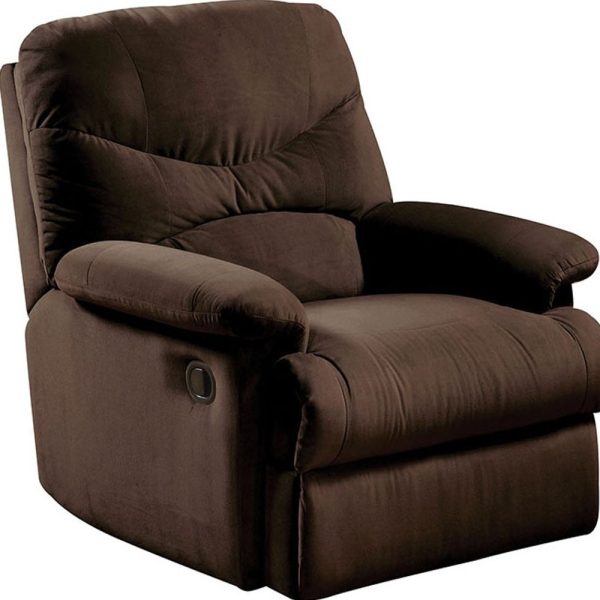 35" Chocolate Microfiber Recliner - Image 4