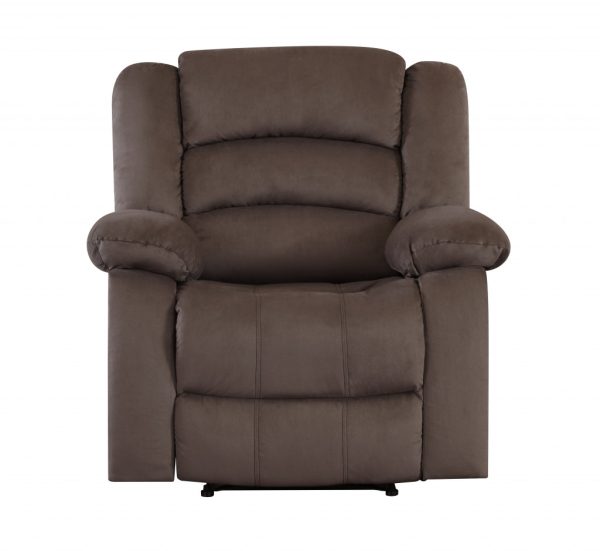 Three Piece Indoor Brown Microsuede Six Person Seating Set - Image 2