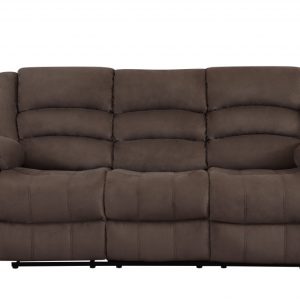 40" Contemporary Brown Fabric Sofa