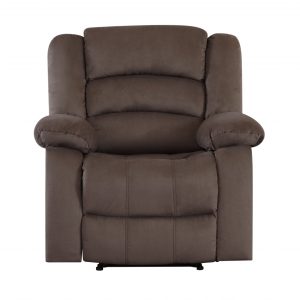 40" Contemporary Brown Fabric Chair