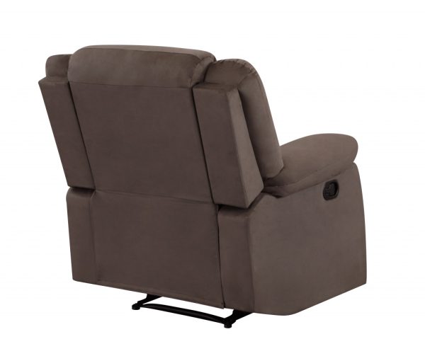 40" Contemporary Brown Fabric Chair - Image 3