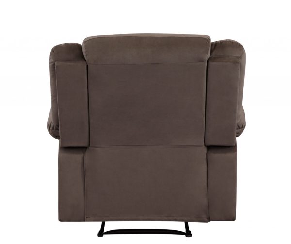 40" Contemporary Brown Fabric Chair - Image 4