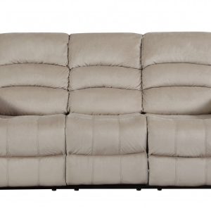 40" Contemporary Beige Fabric Sofa