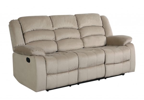 40" Contemporary Beige Fabric Sofa - Image 2