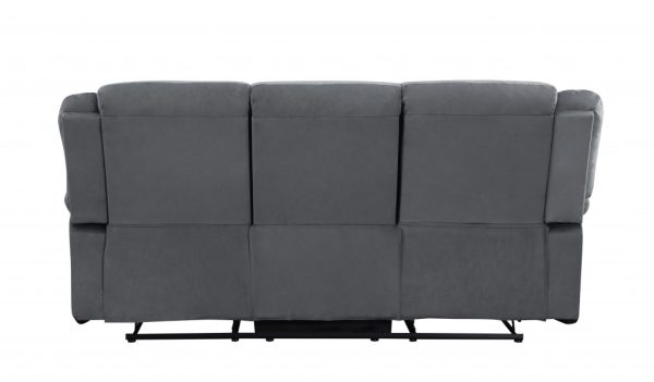 40" Contemporary Grey Fabric Sofa - Image 4