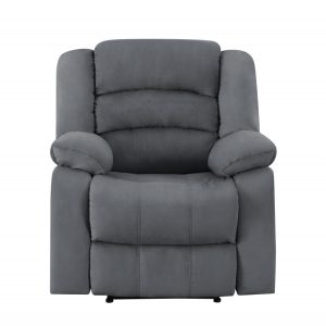 40" Contemporary Grey Fabric Chair