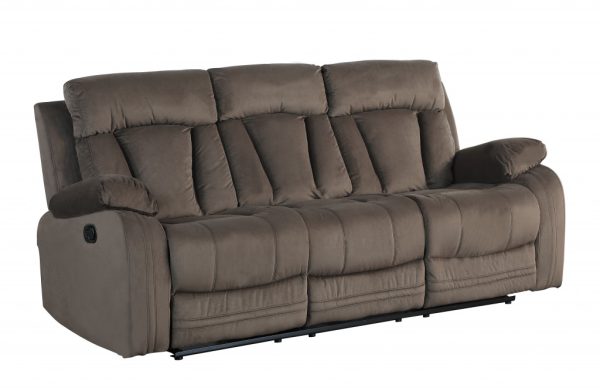 40" Modern Brown Fabric Sofa - Image 2