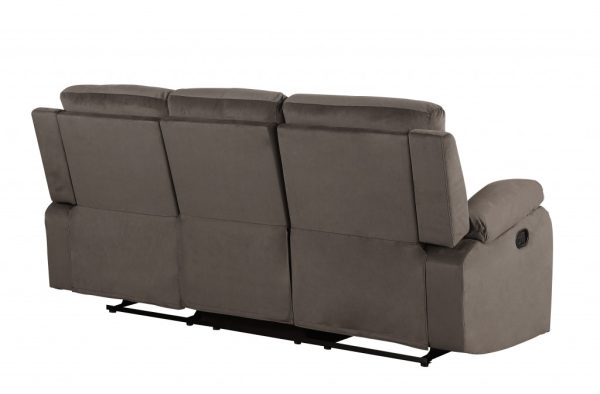 40" Modern Brown Fabric Sofa - Image 3