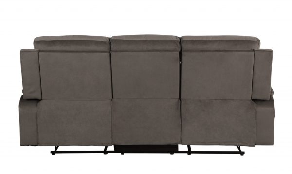 40" Modern Brown Fabric Sofa - Image 4