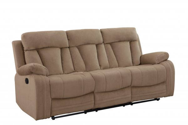 40" Modern Beige Fabric Sofa - Image 2