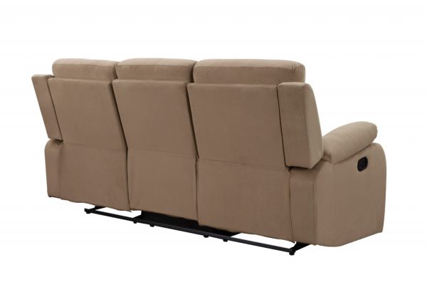 40" Modern Beige Fabric Sofa - Image 3