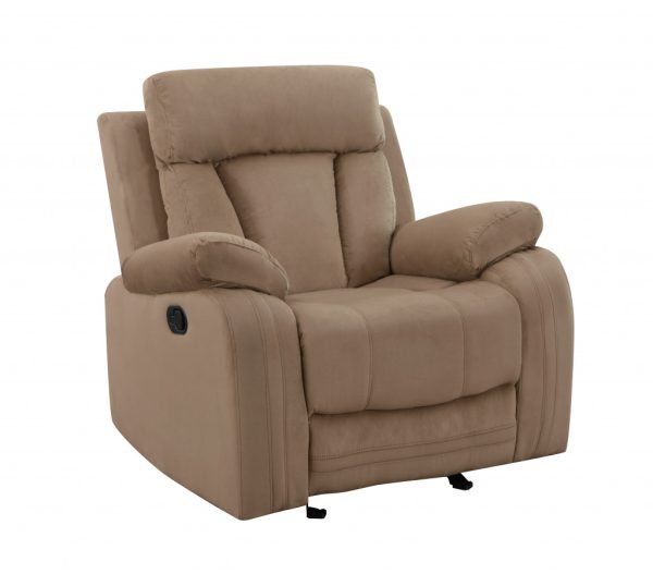 40" Modern Beige Fabric Chair - Image 2