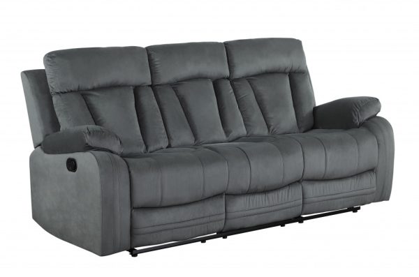 40" Modern Grey Fabric Sofa - Image 2