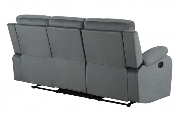 40" Modern Grey Fabric Sofa - Image 3