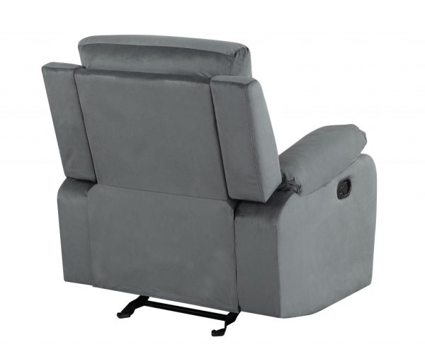 40" Modern Grey Fabric Chair - Image 4