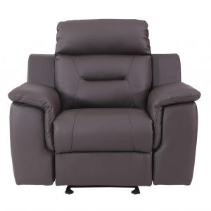 41" Brown Fascinating Leather Reclining Chair