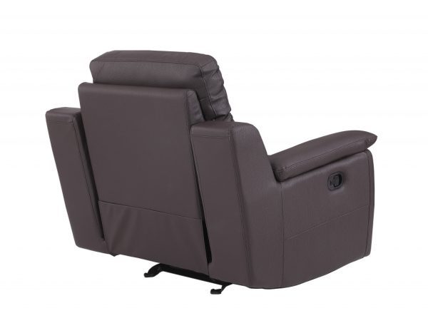 41" Brown Fascinating Leather Reclining Chair - Image 3