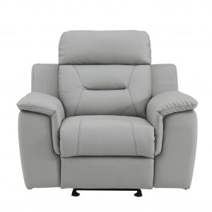 41" Grey Fascinating Leather Reclining Chair.