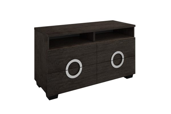 27" Refined Grey High Gloss Tv Entertainment Unit - Image 2